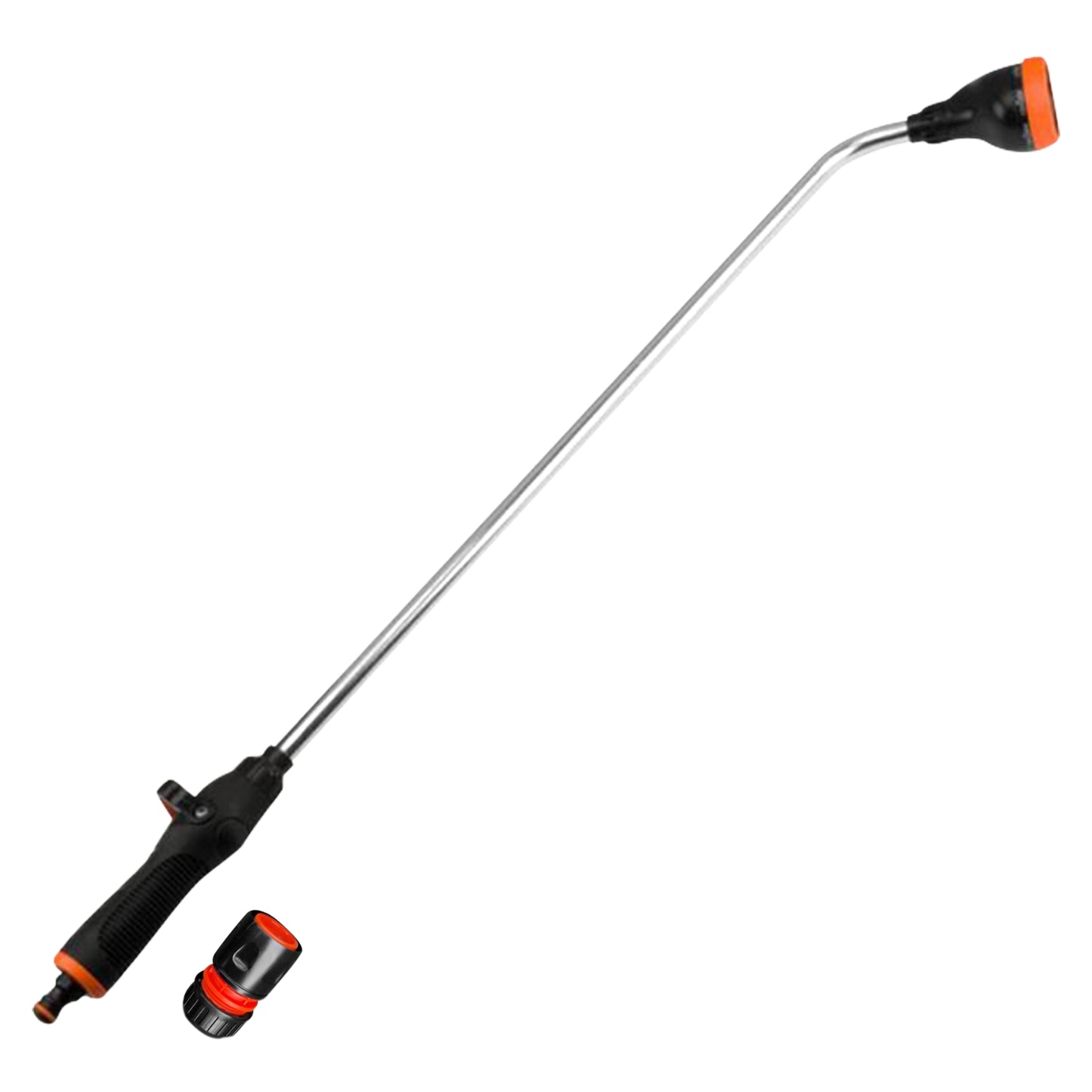 8-Function Heavy Duty Metal Watering Lance 83cm - Telescopic Long Reach Sprayer, Multi Jet Nozzle for Lawn, Garden, Car Wash & Hanging Baskets - Includes Premium Hose Connector