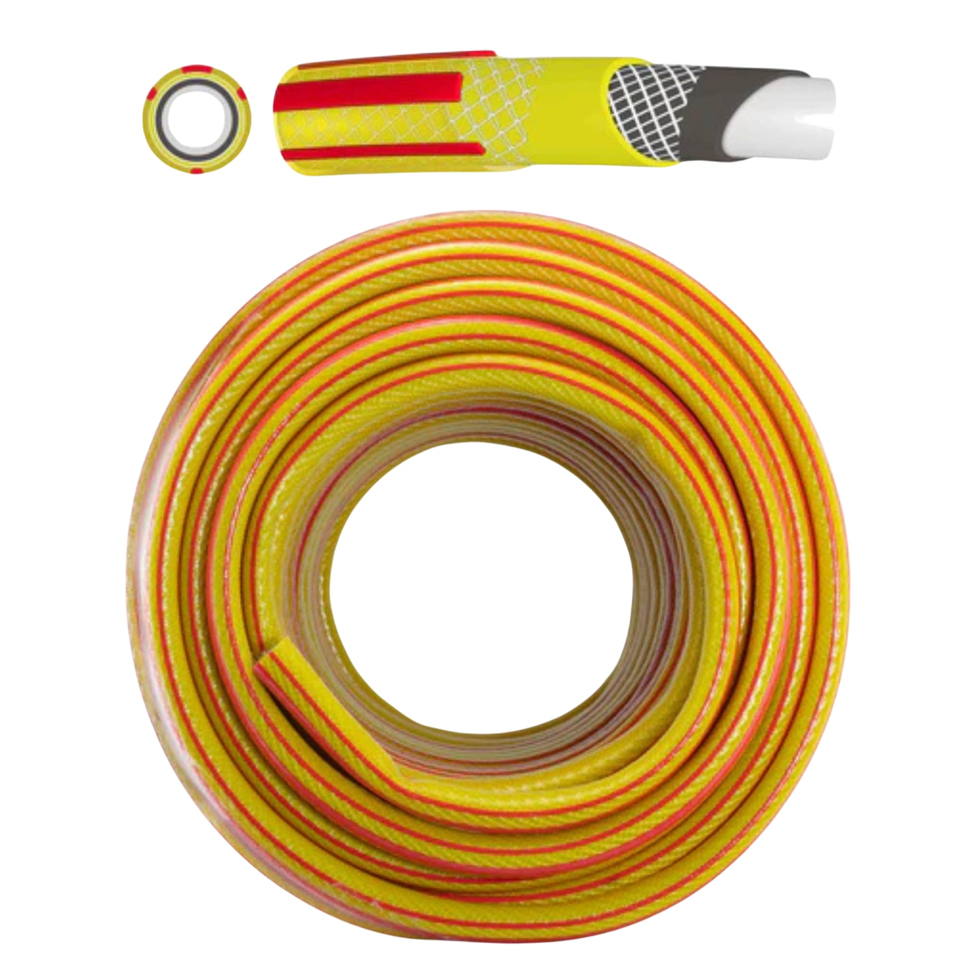 Reinforced Heavy Duty Garden Water Hose Pipe 1/2" – 6 Layer Anti-Kink Design