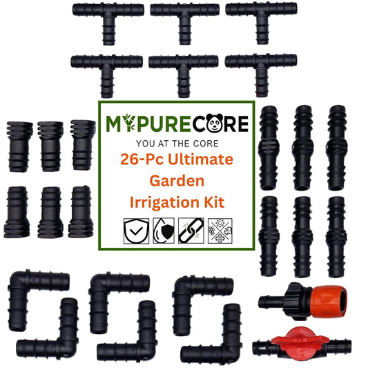 26-Piece Ultimate Garden Irrigation Kit - Drip Irrigation System