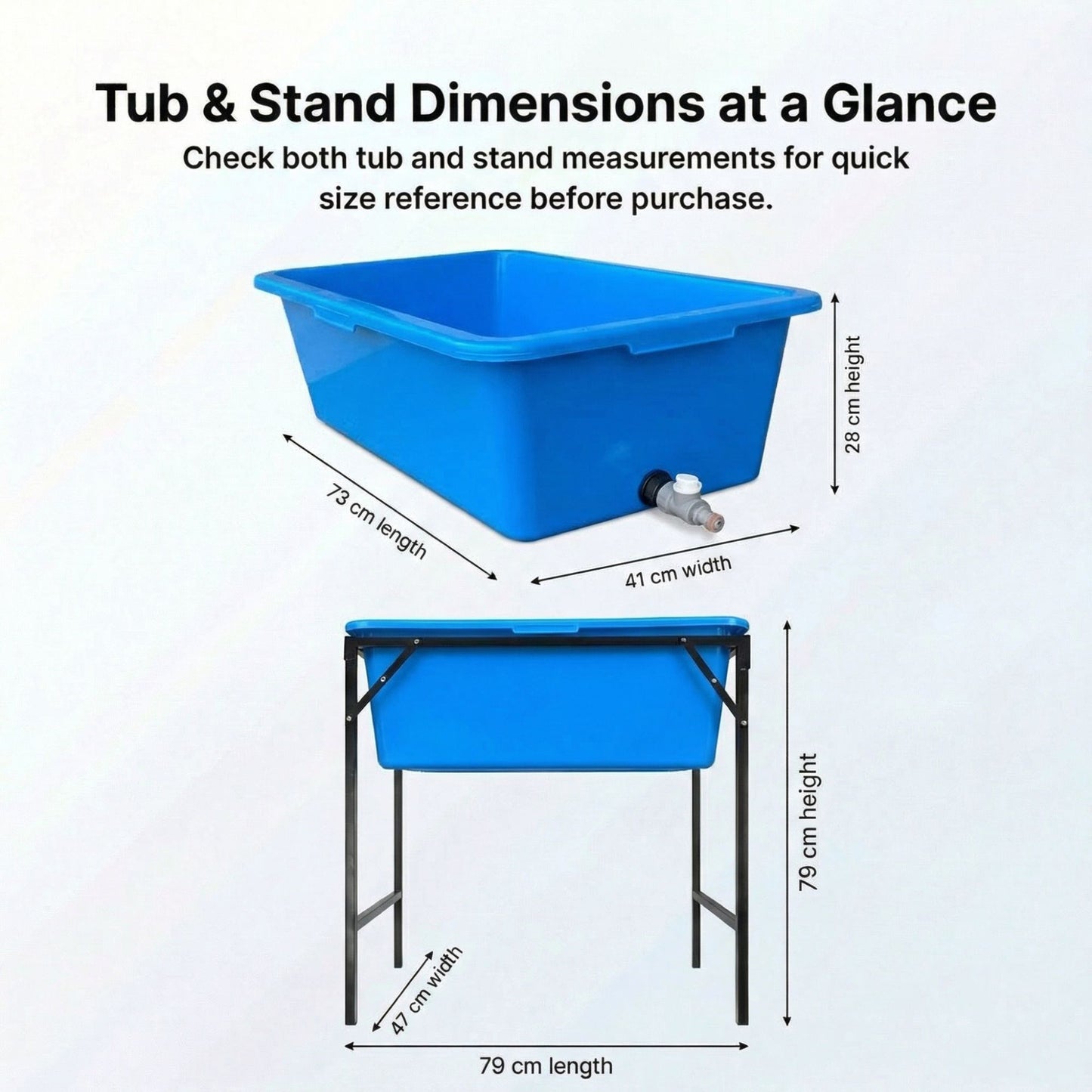 Dog Bath Tub 90L with Stand Raised Pet Bath Pool Foldable Metal Frame with Drain Plug Hose Connector Durable Dog Wash Tub for Indoor Outdoor Pet Care