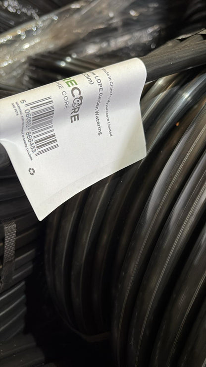 Supply Pipe for Irrigation Pipe 13mm / 16mm LDPE Garden Watering Hose – Heavy Duty UV Resistant Black Tubing Roll for Drip System, Greenhouse, Outdoor Plant Irrigation – Flexible Hose Pipe