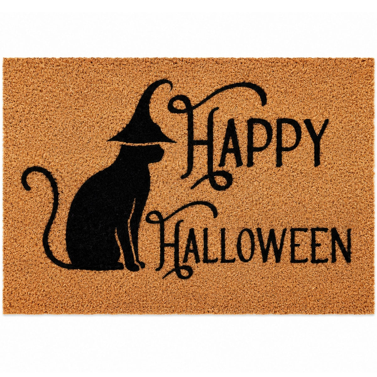 Halloween Coir Door Mat – Non-Slip, Absorbent, Eco-Friendly – 3 Spooky Designs
