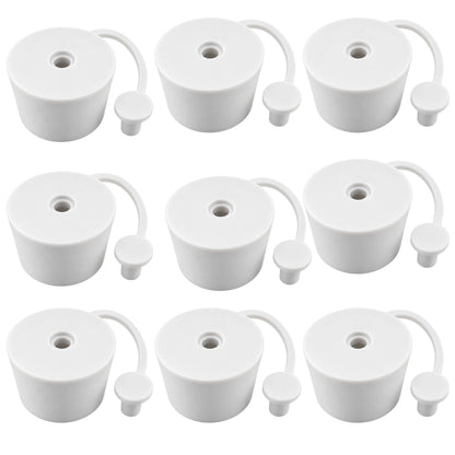 Demijohn Bung Airlock Cap 32mm White Rubber Fermentation Stopper Home Brew Wine 1-10 Pack