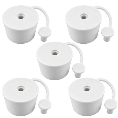 Demijohn Bung Airlock Cap 32mm White Rubber Fermentation Stopper Home Brew Wine 1-10 Pack