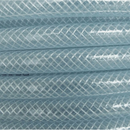 Clear Reinforced PVC Hose Pipe 12.5mm with 2 Quick Connectors – Durable 4-Layer Food Safe Garden Water Hose for Liquids, Aquariums, Ponds & Irrigation