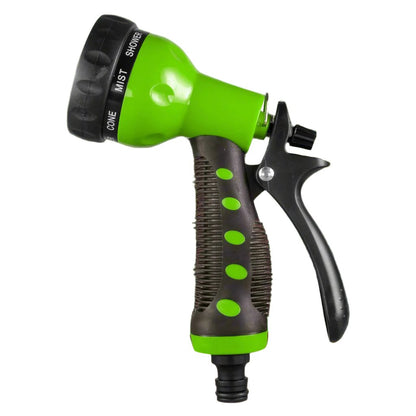 Adjustable Garden Hose Spray Nozzle – 8 Patterns, Ergonomic Grip, Durable Design