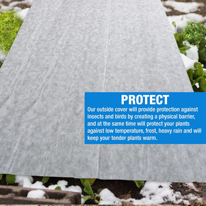 Non-Woven Frost Protect Fleece – 1.1 x 10 m – 30gsm Plant Protection Fleece