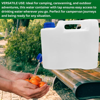 Sparkstarses Camping Watercontainer, 18L Watercontainer met kraan, Draagbare Waterdrageremmer met Twee Handgrepen, Wateropslagtank voor Outdoor Camping, Vissen, Feest, Van, RV (18L Sparkstarses Camping Watercontainer, 18L Watercontainer met kraan, Draagbare Waterdrageremmer met Twee Handgrepen, Wateropslagtank voor Outdoor Camping, Vissen, Feest, Van, RV (18L