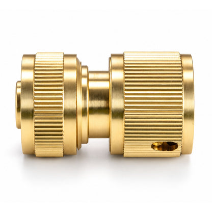 Garden Hose Yellow 6 Layer 1/2" with Brass Quick Connector & 90° Elbow Set