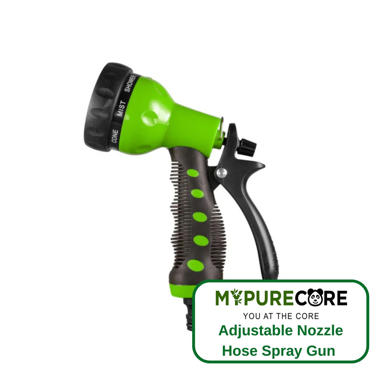 Adjustable Garden Hose Spray Nozzle – 8 Patterns, Ergonomic Grip, Durable Design