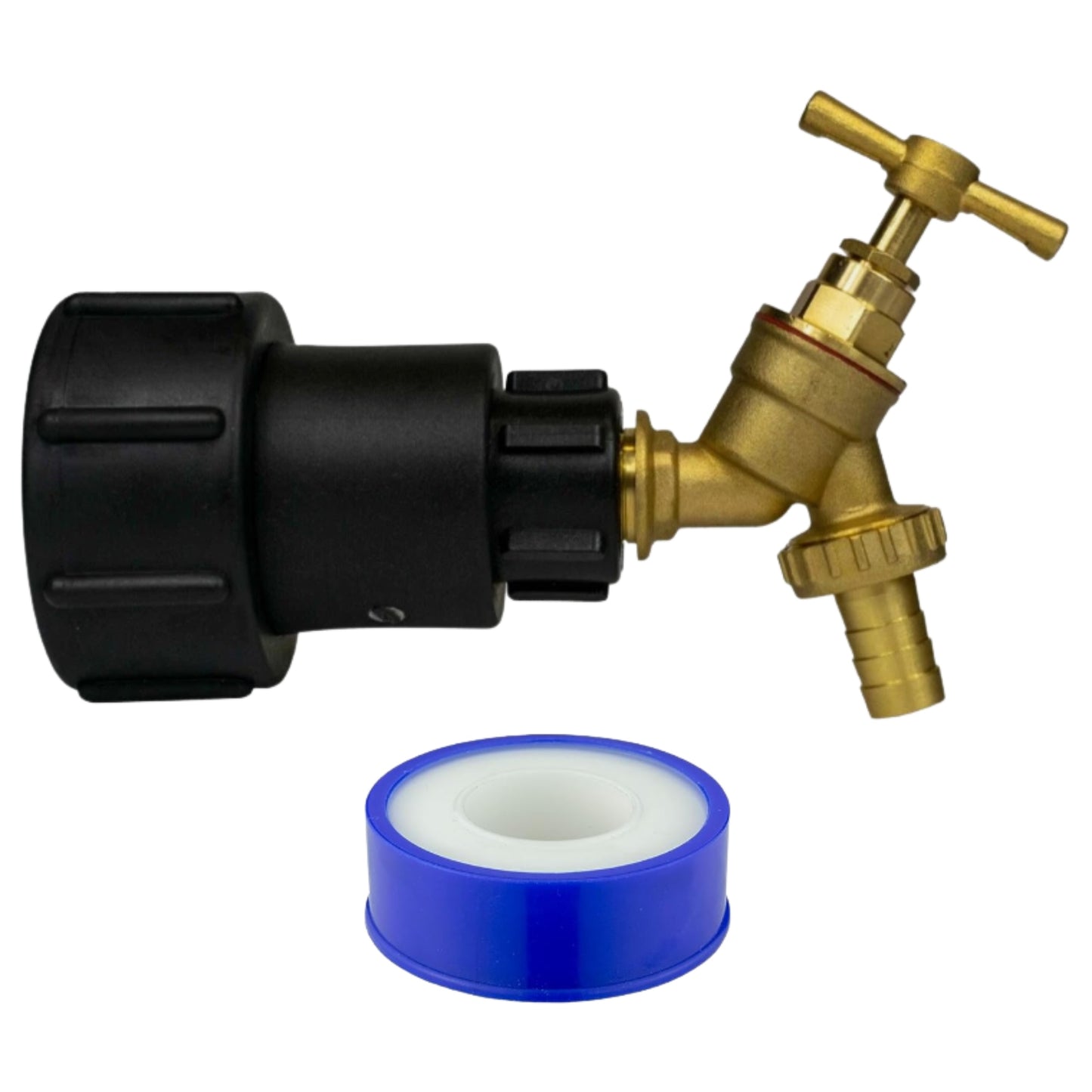 IBC 2" S60X6 Tank Extender Adaptor 360° Swivel Extension Tap Options + PTFE Tape