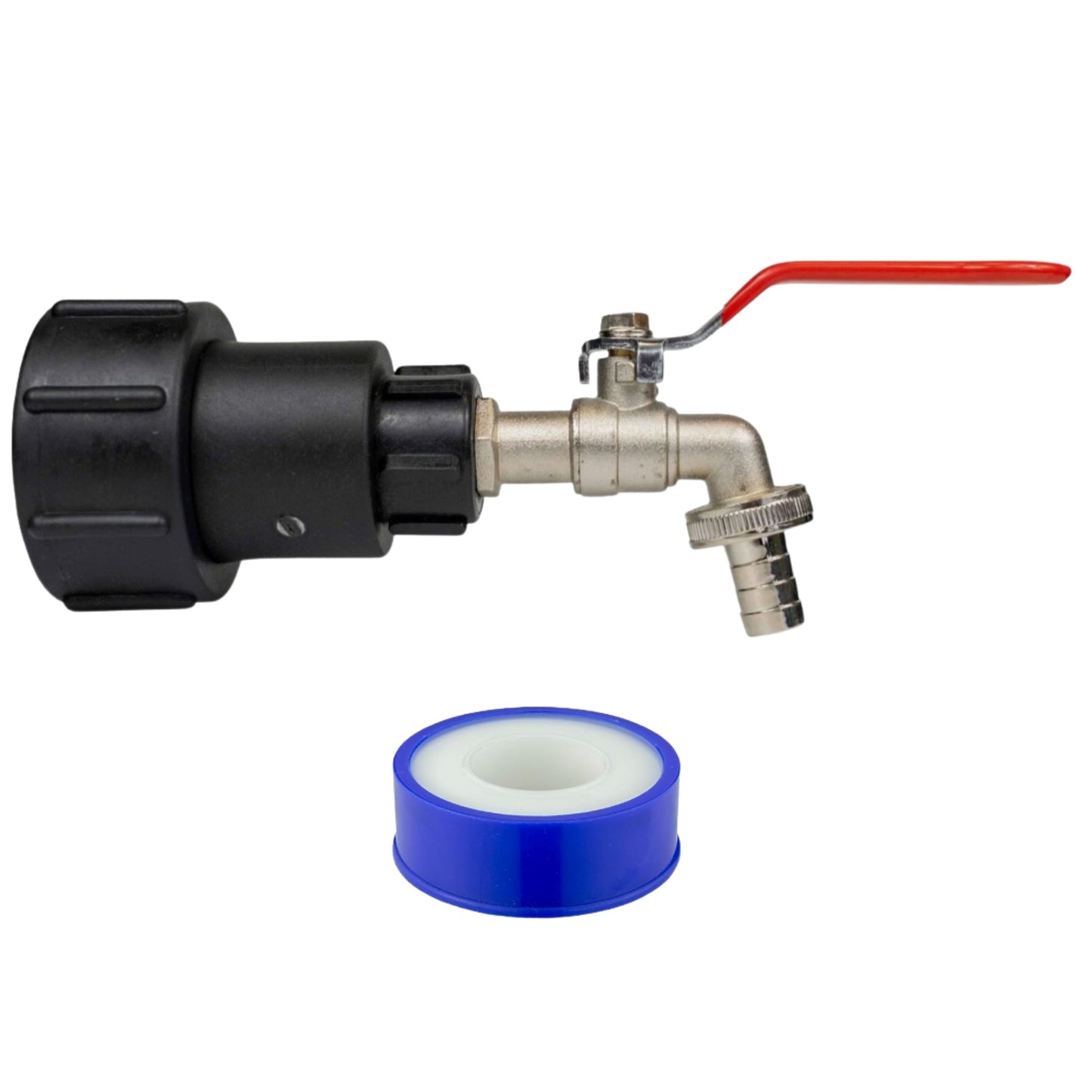 IBC 2" S60X6 Tank Extender Adaptor 360° Swivel Extension Tap Options + PTFE Tape