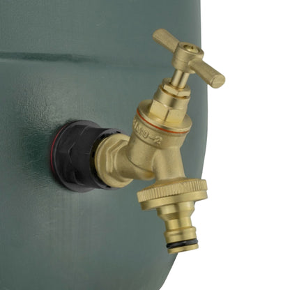 Water Butt Barrel Tap Connector Kit with Drill Hole Saw Cutter – Adapter Hose Fitting with Tap Options & PTFE Tape for Rain Barrel, Water Tank & Garden Use