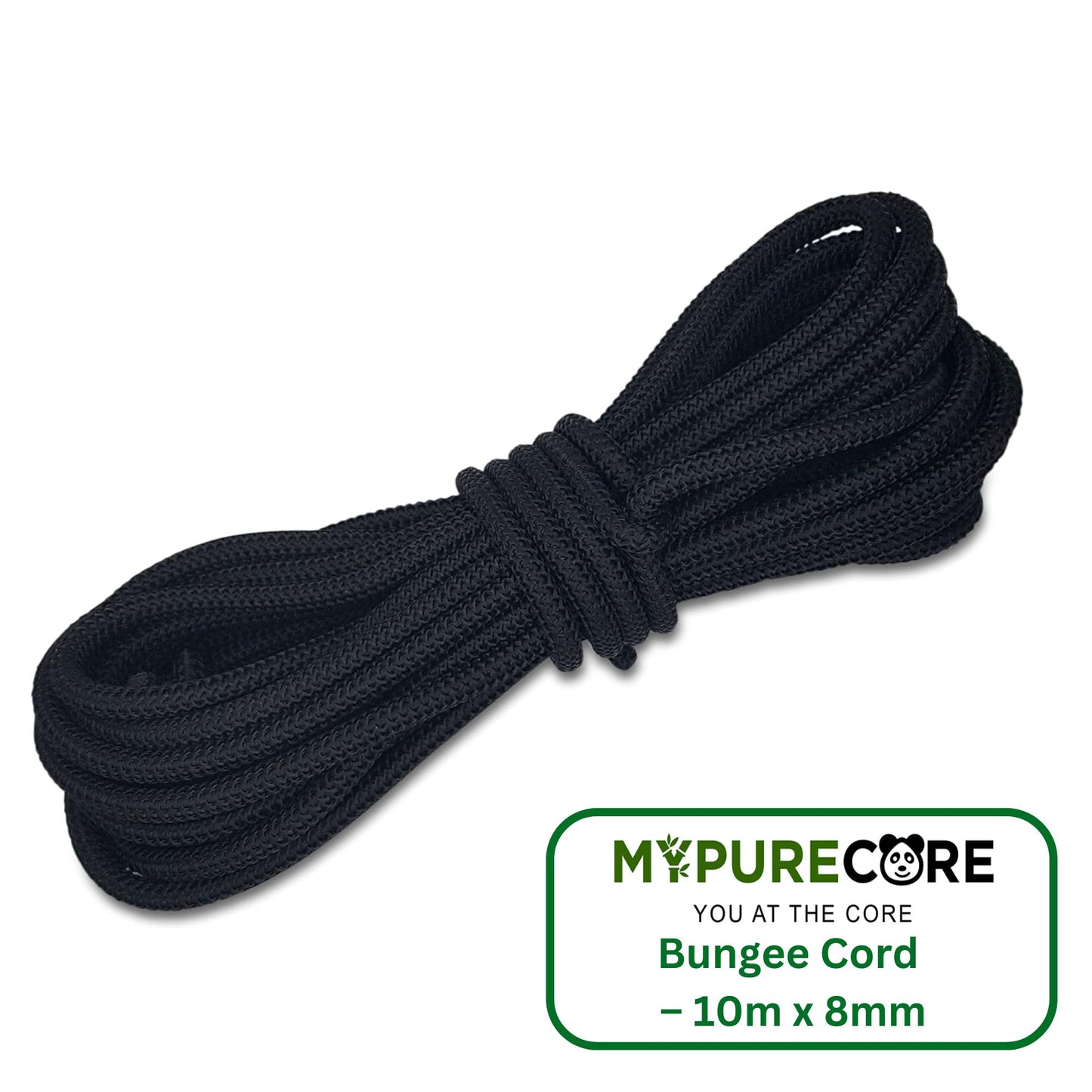 10m x 8mm Heavy-Duty Bungee Cord Elasticated Tarpaulin Strap for Secure Tie-Down