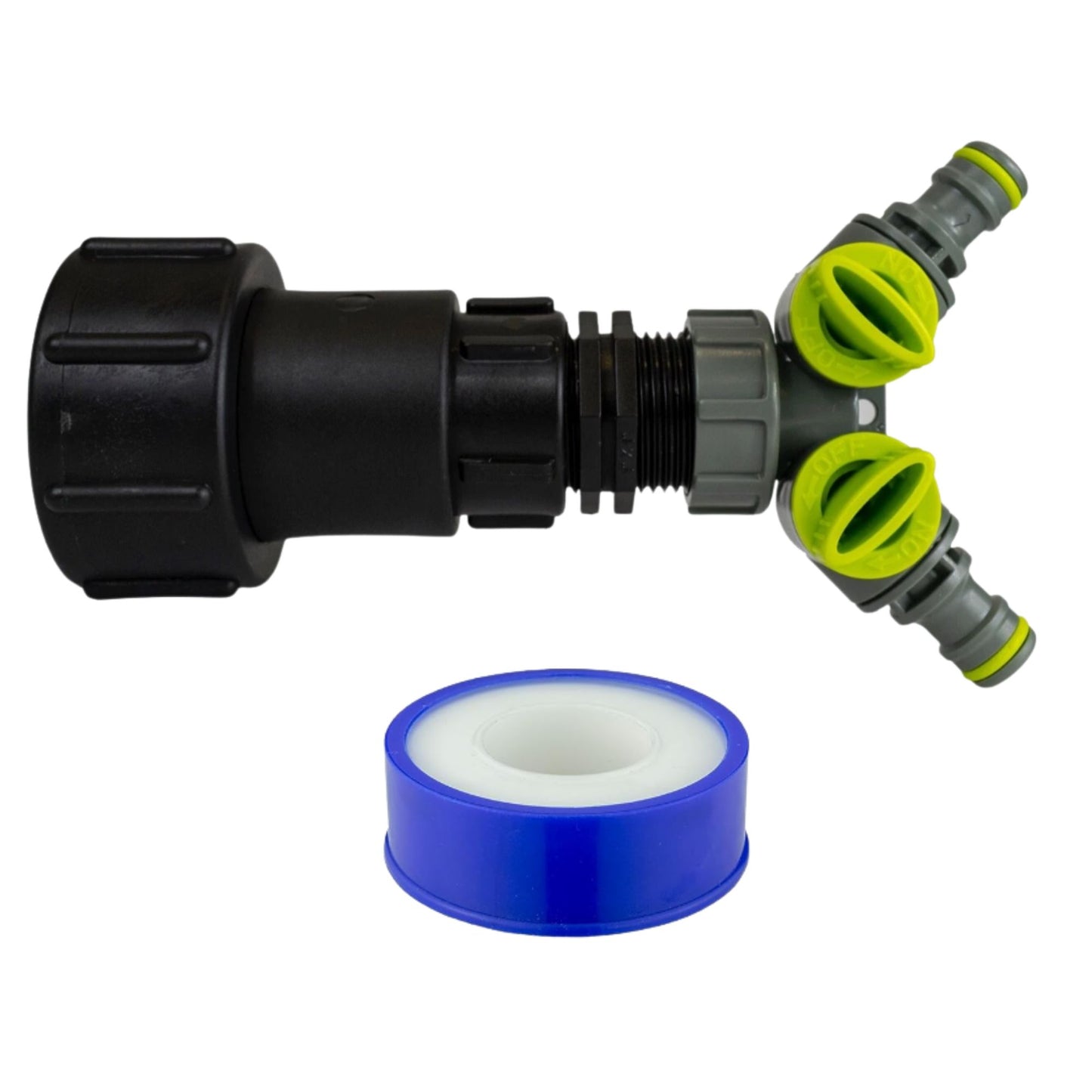 IBC 2" S60X6 Tank Extender Adaptor 360° Swivel Extension Tap Options + PTFE Tape