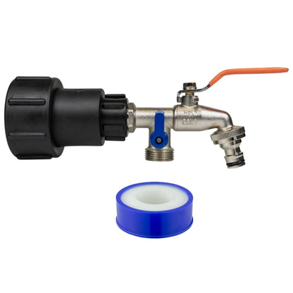 IBC 2" S60X6 Tank Extender Adaptor 360° Swivel Extension Tap Options + PTFE Tape