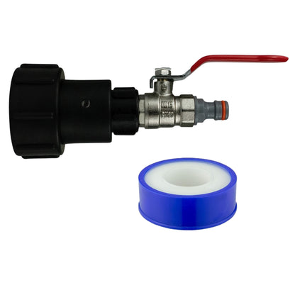 IBC 2" S60X6 Tank Extender Adaptor 360° Swivel Extension Tap Options + PTFE Tape