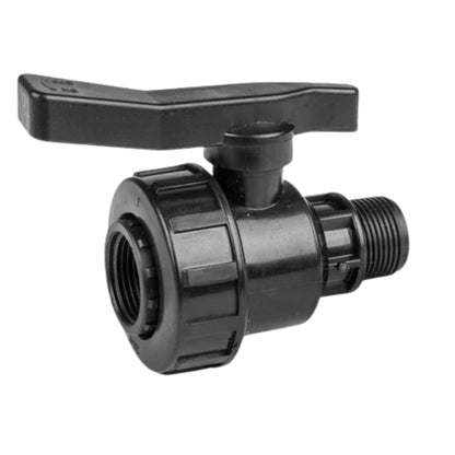 lastic Ball Valve BSP 1.25-1.5"|HDPE Threaded Inline Tap Male Female Fitting
