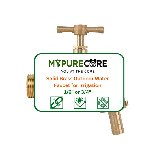 1/2" or 3/4" BSP Garden Tap Solid Brass Outdoor Water Faucet for Irrigation