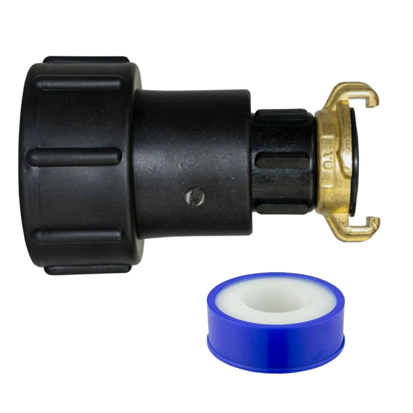 IBC 2" S60X6 Tank Extender Adaptor 360° Swivel Extension Tap Options + PTFE Tape