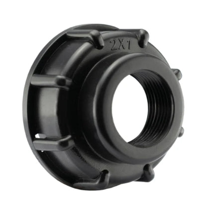 IBC 2” S60X6 Cap with 1” Lever Valve & 25mm MDPE Straight Coupler and PTFE Tape – Durable Leak-Proof Plumbing Solution
