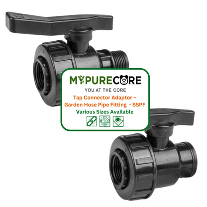 lastic Ball Valve BSP 1.25-1.5"|HDPE Threaded Inline Tap Male Female Fitting