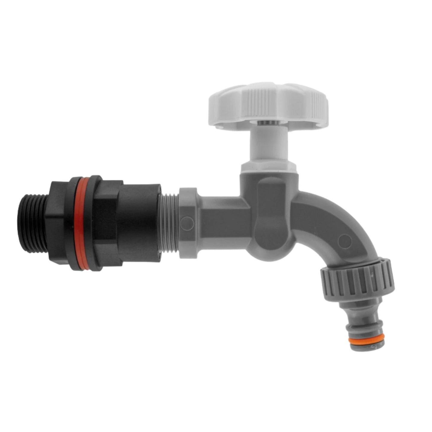 Water Butt Tap Adapter Kit for Rain Barrel & Water Tank – Hose Connector, Tap Options & PTFE Tape