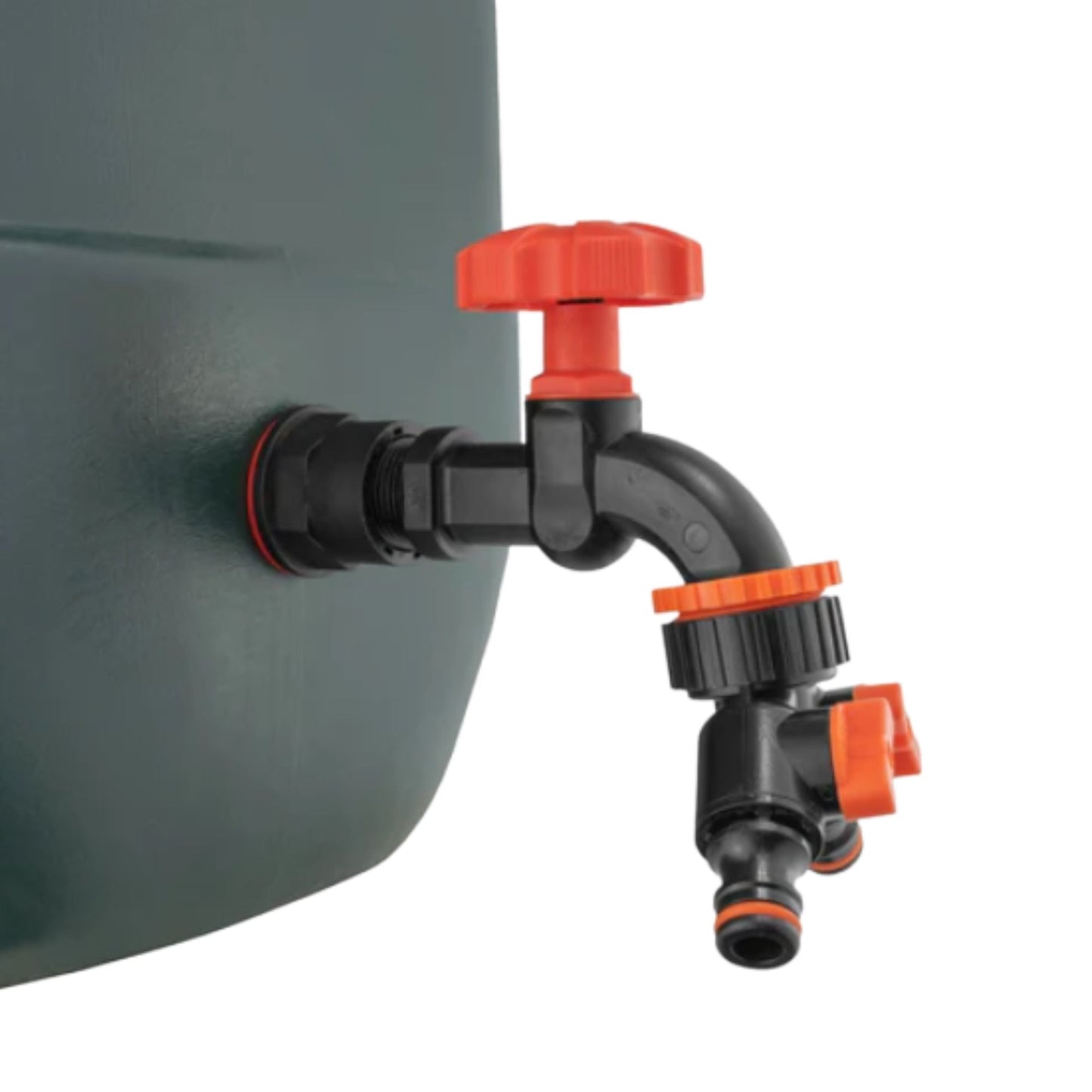 Water Butt Barrel Tap Connector Kit with Drill Hole Saw Cutter – Adapter Hose Fitting with Tap Options & PTFE Tape for Rain Barrel, Water Tank & Garden Use