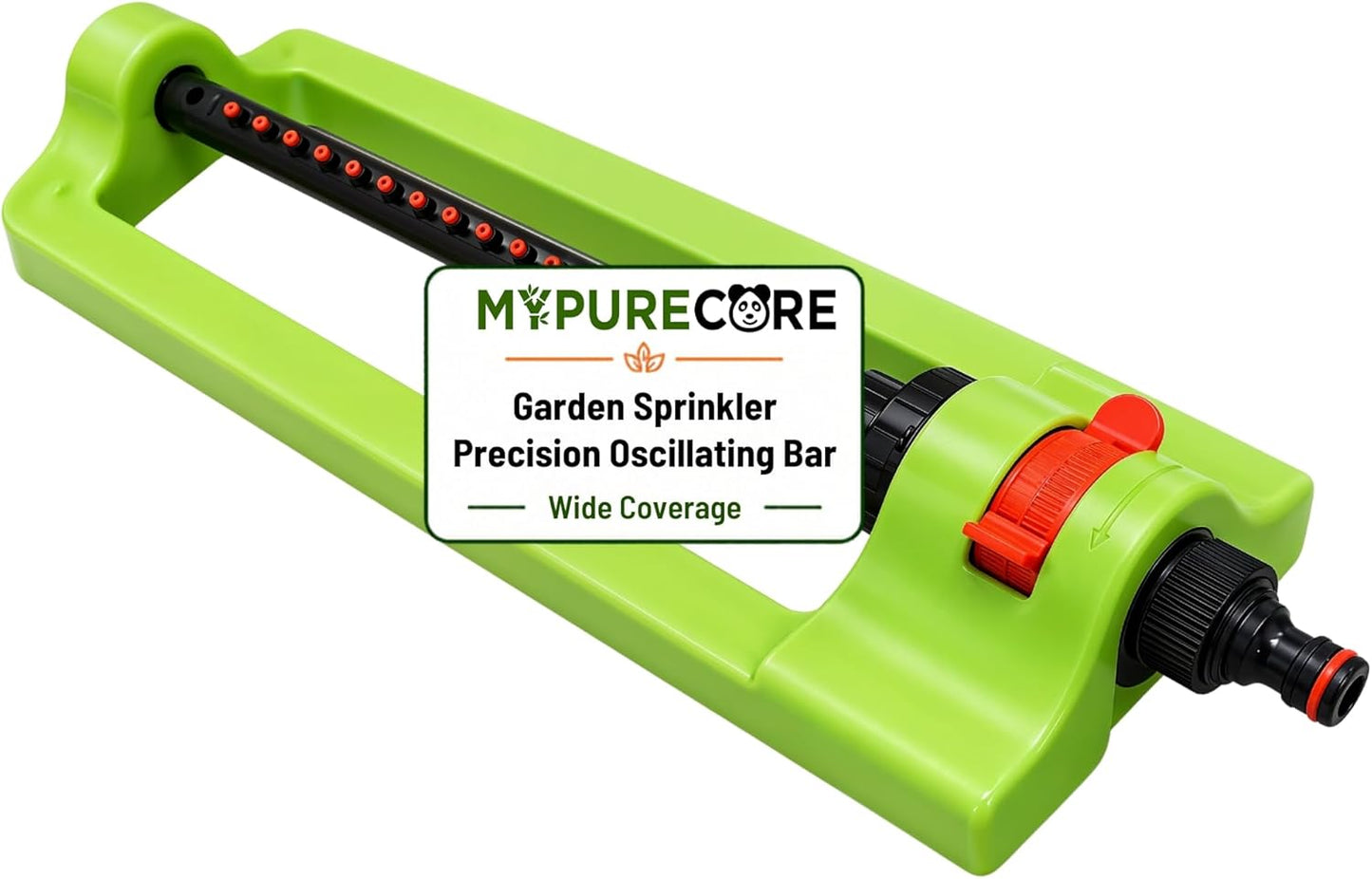 Garden Sprinkler Oscillating - 16 Jet Nozzles Adjustable Lawn Water Sprayer