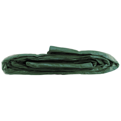 Green Tarpaulin Sheet 50GSM Lightweight Tarp + 10 Bungee Balls Garden Camping