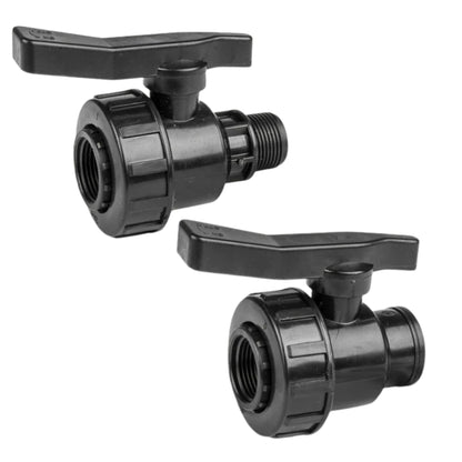 lastic Ball Valve BSP 1.25-1.5"|HDPE Threaded Inline Tap Male Female Fitting