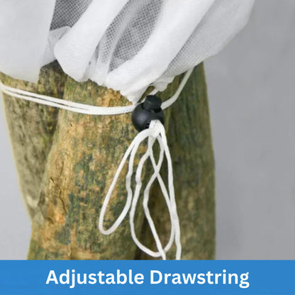 Winter Plant Protection Hood Cover 50GSM Fleece Frost Sack Drawstring