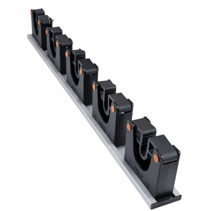 Tool Holder Wall Mount Aluminium Rail Gripper Storage Rack 3 or 5 Handles