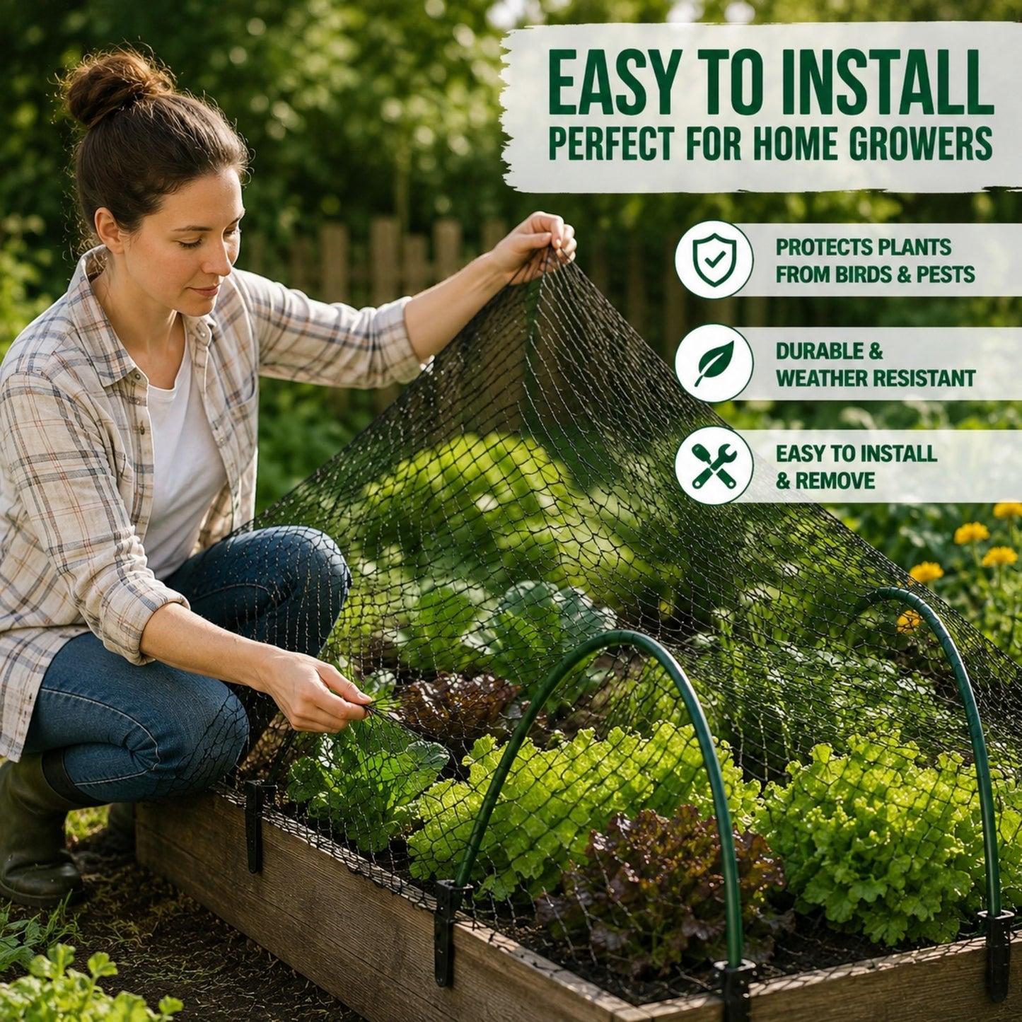 Bird Netting Bird Protection Garden Net Pond Cover Multiple Sizes 15mm Mesh