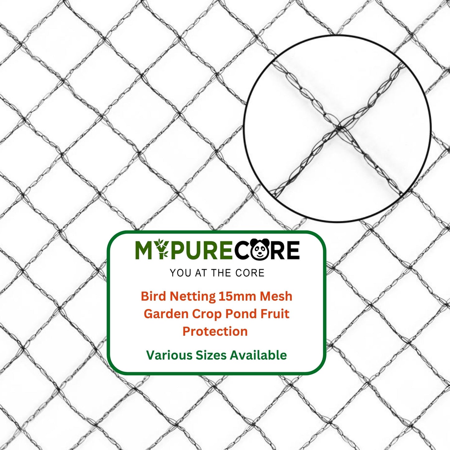 Bird Netting Bird Protection Garden Net Pond Cover Multiple Sizes 15mm Mesh