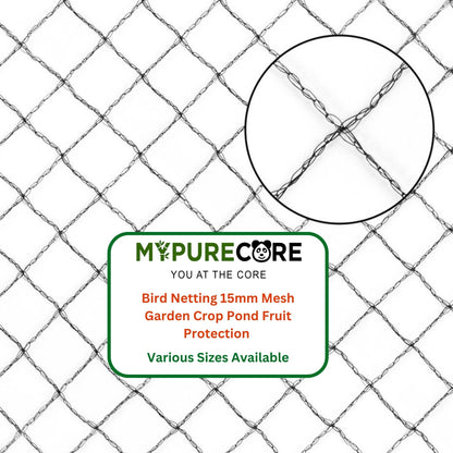 Bird Netting Bird Protection Garden Net Pond Cover Multiple Sizes 15mm Mesh