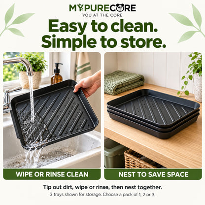 Tray Mat Rectangular Multi-Purpose Plastic – 40 x 30 x 3.5cm