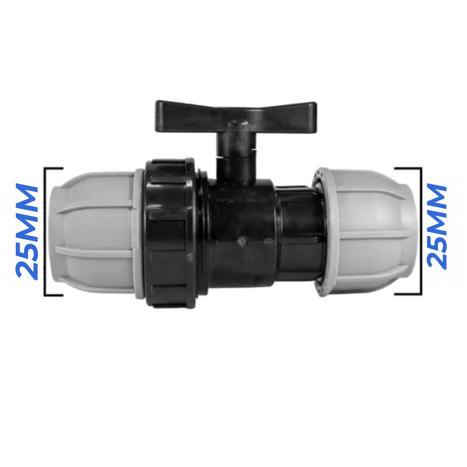 MDPE Compression Fittings 25mm - Straight, Elbow, Tee, Stop Valve, BSP Connector