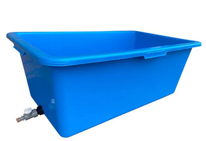 Heavy Duty 90L Dog Bath Tub Pet Washing Pool with Drain Plug and Hose Connector Large Plastic Dog Wash Tub for Indoor Outdoor Grooming Cooling Pool Multi Colour