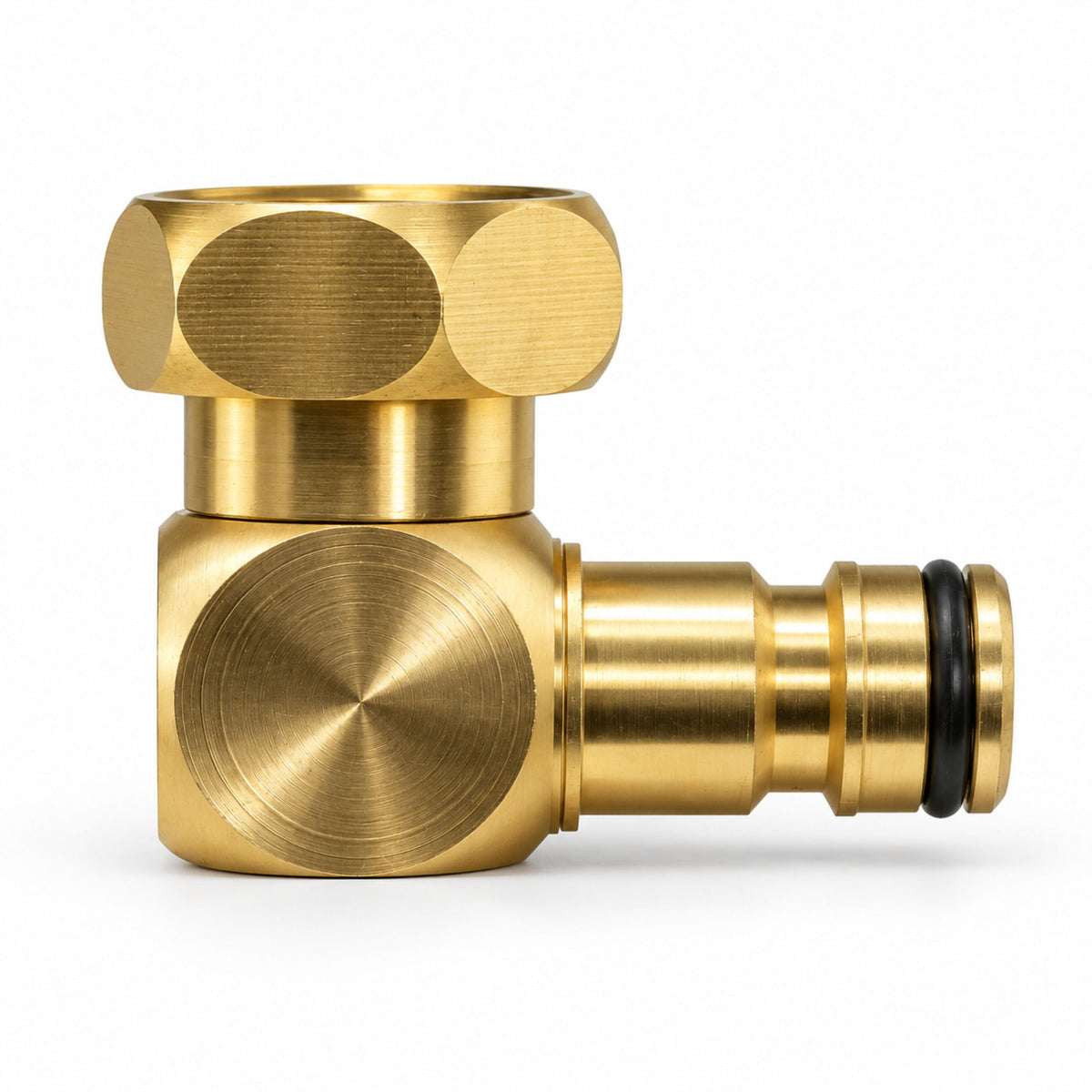 Brass 90° Elbow Connector 3/4 BSP Female Quick Connect Snap-On Male Garden Hose Fitting Adapter Kits
