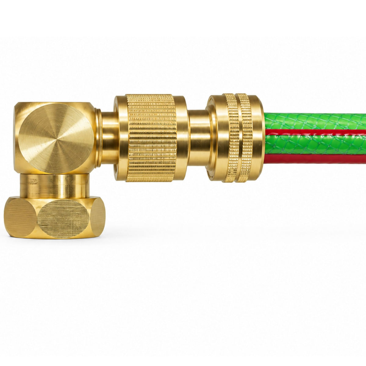 Brass 90 Degree Elbow Connector 3/4" BSP Female with 1/2" Hose Quick Connect Kit