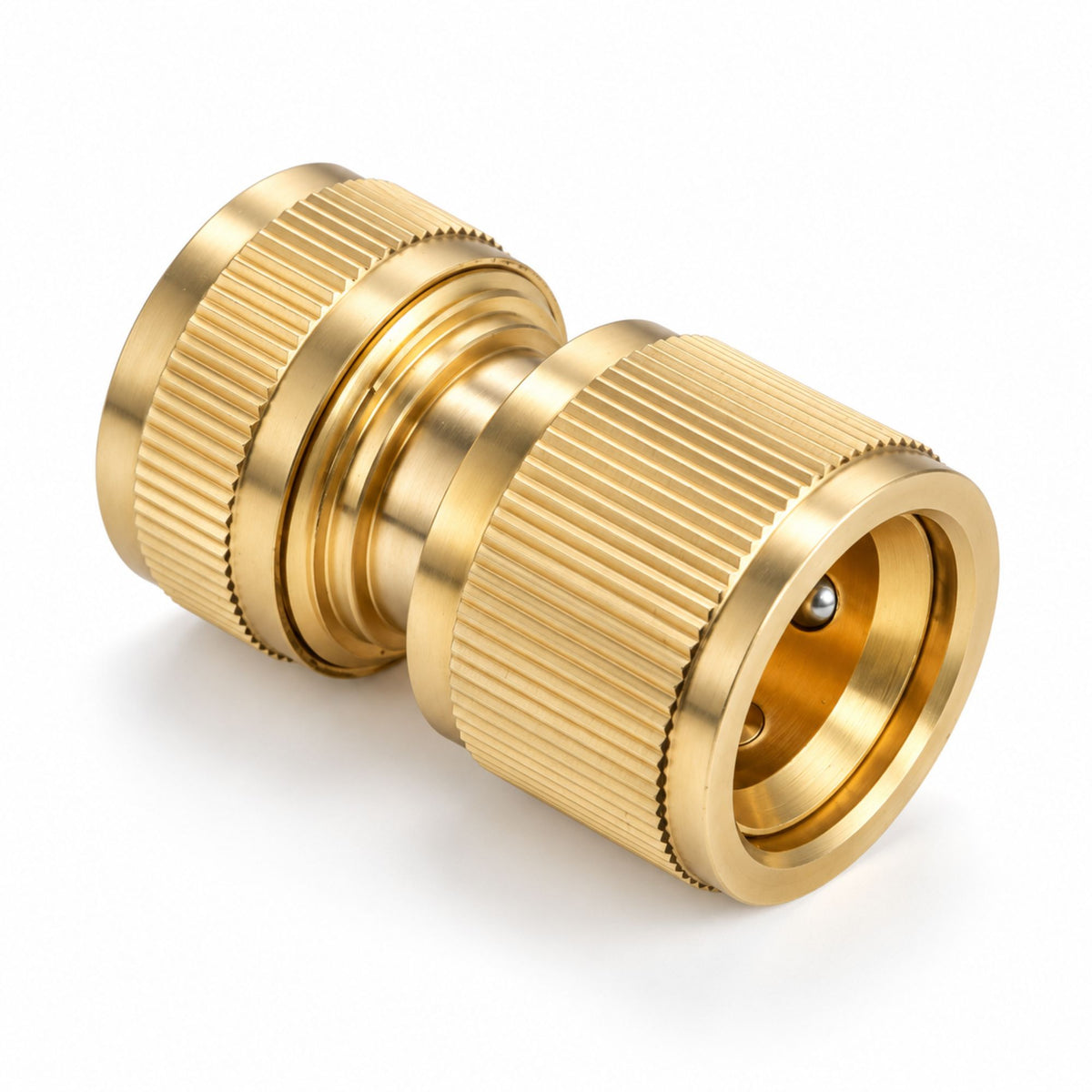 Garden Hose Yellow 6 Layer 1/2" with Brass Quick Connector & 90° Elbow Set