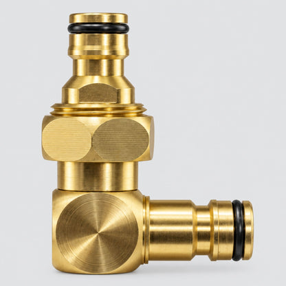 Brass 90° Elbow Connector 3/4 BSP Female Quick Connect Snap-On Male Garden Hose Fitting Adapter Kits