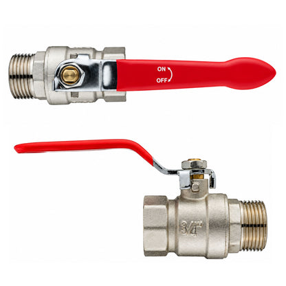MDPE Tee Fitting 20mm 25mm 32mm with 3/4" BSP Brass Lever Tap Hose Connector