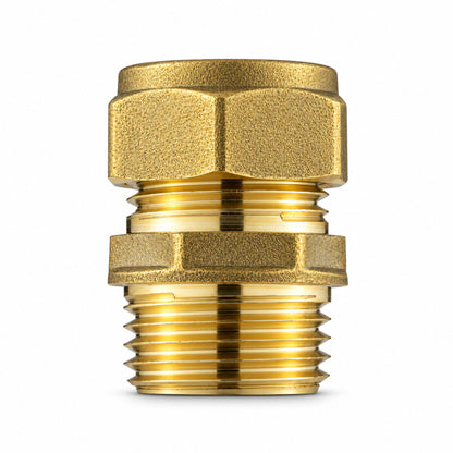 MDPE Tee Connector with Brass Butterfly Valve Compression Pipe Fitting Kit 20mm 25mm