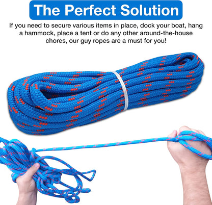 blue rope camping equipment