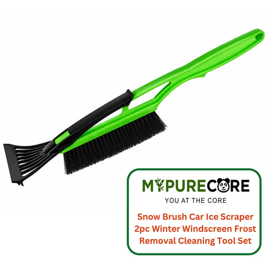 Snow Brush Ice Scraper Windscreen Car Window Frost De-Icer Winter Black Green Handheld