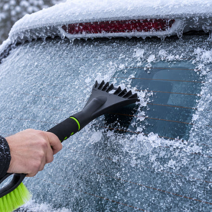 Ice Scraper Ergo Snow Brush Windscreen Frost De-Icer Car Van Window Green