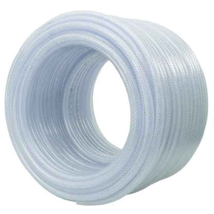 Clear Reinforced PVC Hose Pipe 12.5mm with 2 Quick Connectors – Durable 4-Layer Food Safe Garden Water Hose for Liquids, Aquariums, Ponds & Irrigation