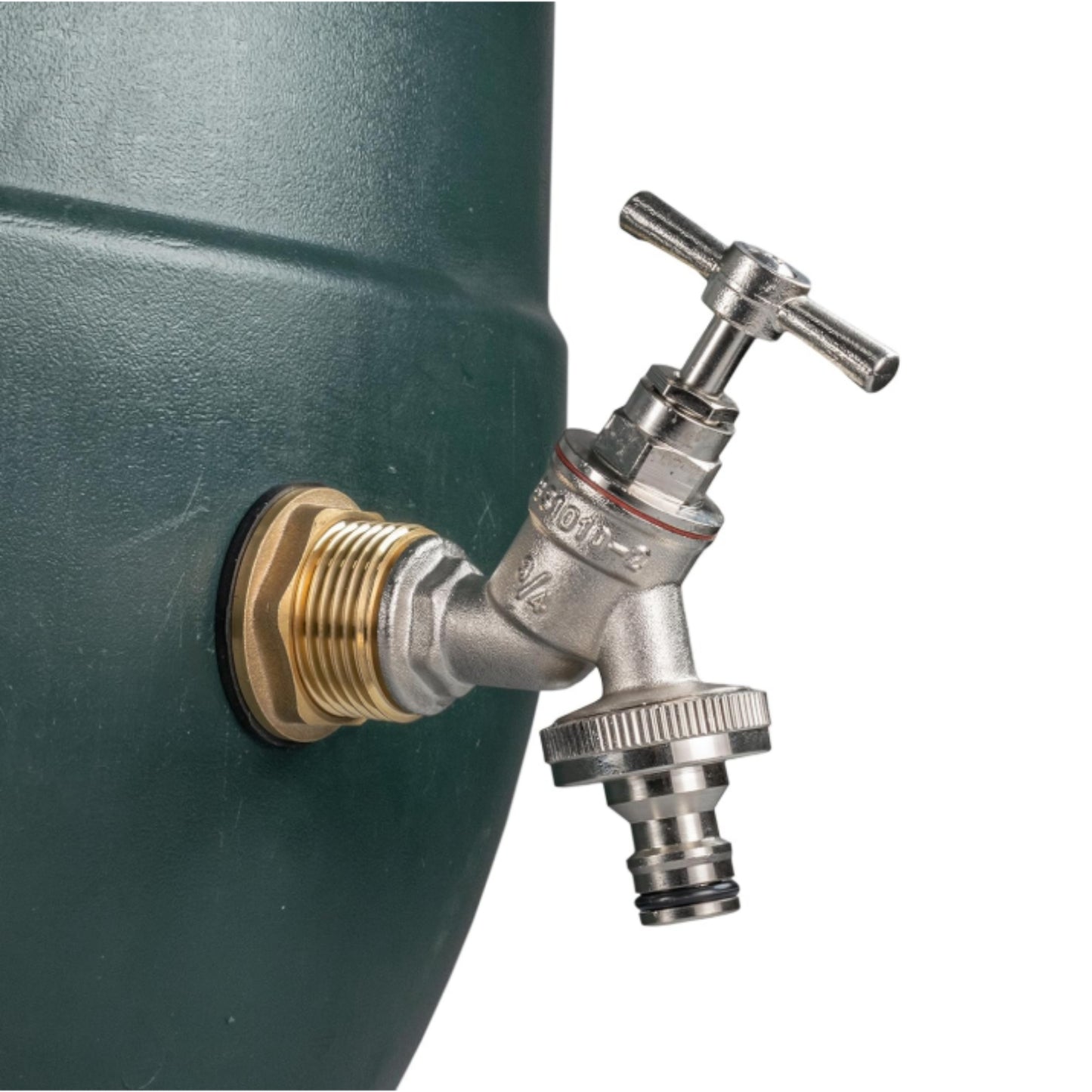 Water Butt Brass Kit 1” BSP to 3/4” – Heavy-Duty Brass Tank Connector with PTFE Tape & Lever Tap Options – Rainwater Harvesting, Barrels & IBC Containers
